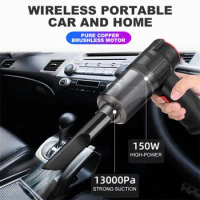 Mini Car Vacuum Cleaner Super Suction 16000pa Charging Cordless Handheld Vacuum Cleaners Robot Car Interior Cleaning Supplies