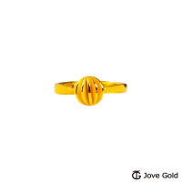 JoveGold漾金飾 小金球黃金戒指