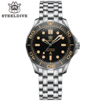 Steeldive Replica Watch 42MM Vintage Bezel 200M Waterproof Nh35 Green Luminou Sapphire Glass Automatic Dive Watch Reloj