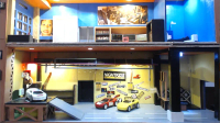 Dollhouse Diorama MIniatur Garasi Hotwheels 50x20x40