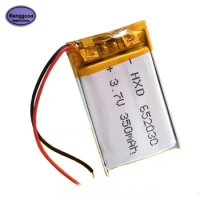 Banggood 3.7V 350mAh 652030 Lipo Polymer Rechargeable Li-ion Battery Cells For MP3 MP4 GPS MID Bluetooth Headset Powerbank