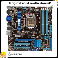 For P7H55-M Pro Motherboard LGA 1156 DDR3 16GB For Intel H55 P7H55 Desktop Mainboard SATA II PCI-E X16 Used AMI BIOS