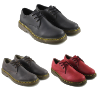sepatu boot safety dr marteens pendek Boots Hitam Merah Shoes Pria Karet Kerja Besi