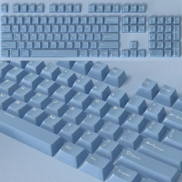 Bộ Phím Cơ Tự Làm, 126 Chiếc, Phím Màu Hồng Trắng PBT Một Màu, Có Đèn Nền, Thích Hợp Cho 61/87 / 104