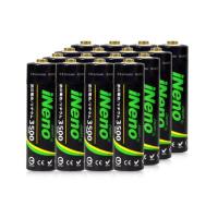 【iNeno】可充式1.5V鋰電池 3500mWh 3號/AA 16入