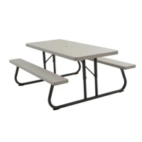 Lifetime 6 Foot Putty Outdoor Folding Picnic Table
