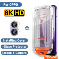 Kính cường lực 2 trong 1 dễ lắp cho OPPO A6T Pro kèm miếng dán camera, tương thích với các mẫu: A6 P