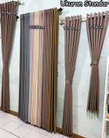 Gorden Jendela Blackout Premium 6 Gelombang Hordeng Polos Minimalis Korden Pintu Kamar Curtain Aesth