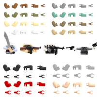 MOC Military Figures Arms Hand Weapons Accessories Building Blocks Police SWAT Army Soldiers Parts Multicolor Bricks Kits Toys