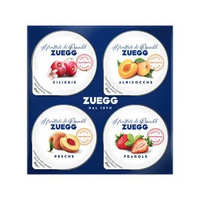 其他品牌 - 義大利進口嘉麗什錦果醬組合25gx4零0脂肪草莓櫻桃桃子黃杏麵包醬