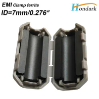 Inner 7mm 0.28''Electronics Ferrite Clamps Ferrite Clip Filter Ferrite Chokes 1730-0730 Grey,150pcs/lot