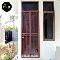 pintu tralis minimalis kawat nyamuk model lipat