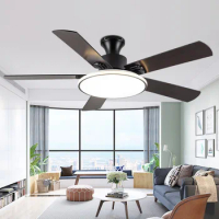 Nordic Ceiling Fan with LED Light Creative Indoor Fan Chandeliers for Living Room Bedroom 42 inch Reversible Ceiling Fan Lamp
