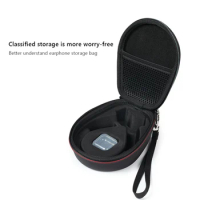 Earphone Storage Bag Portable Earphone Holder Case EVA Shell Shockproof Waterproof for AfterShokz Aeropex AS800/OpenMove AS660