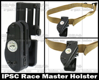 美式IPSC Holster競技戰術腰帶配件IPSC腰部快拔附件套可旋轉升降