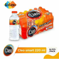 PAKET 4 PACK — Air Cleo Smart 220ml (Per Pack Isi 24 Botol) Minuman Water