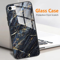 For iPhone 7 8 SE2020 Case for iPhone 7 Plus 8 Plus Tempered Glass Case For iphone 7 8 se 2020 SE 2020 Case iPhone7 Fundas Coque