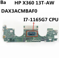 For HP X360 13T-AW DAX3ACMBAF0 Laptop Motherboard CPU i7-1165G7
