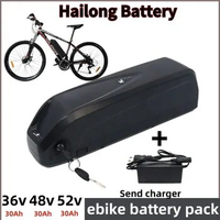 Hailong Battery 36V 48V 52V Ebike Battery 18650 Cell 30A BMS 350W 500W 750W 1000W Hailong ebike Battery