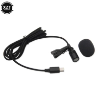 1.5m Wired Active Clip DV Lavalier Mini USB Microphone Stereo Professional Clip-on Mic for Gopro Hero 3 3+ 4 Action Camera