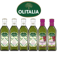 【Olitalia 奧利塔】特級初榨橄欖油x4+葡萄籽油x2(500mlx6瓶-禮盒組)