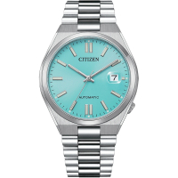 【CITIZEN 星辰】情人節推薦 蒂芬妮藍 青春撞色機械錶(NJ0151-88M)