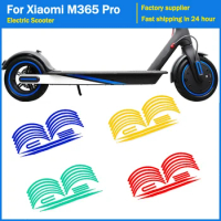 Scooter Body Warning Stickers for Xiaomi Pro 1s M365 Pro2 Electric Scooter Wheel Hub Reflective Waterproof Riding Sticker Cover