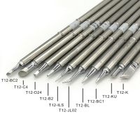T12烙鐵頭10支套裝電烙鐵咀尖T12系列適用於焊接返修台FX-9511