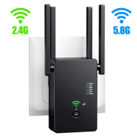 1200Mbps Wireless Router 2.4G&amp;5GHz Dual Band WiFi Repeater Long Range WiFi Extender Breaks Walls Indoor Extender Easy Connect