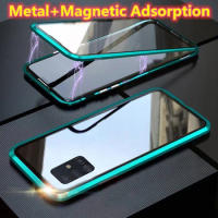 360 Metal Cover For Xiaomi Mi 10 Mi10 Magnetic Adsorption Case For Xiaomi Mi 10 Cases Coque Double Glass Shockproof Funda Shell