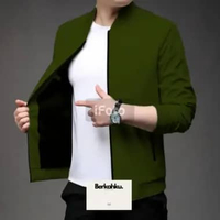 [PROMO PRODUK] Jaket Pria Bomber Anti Air Korea Terbaru Blazer Mocca Terbaik Army XXL