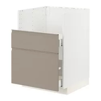 kabinet dasar u wastafel TALLSJÖN, putih/Upplöv matt krem gelap, 60x60 cm