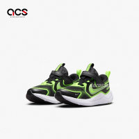 Nike 童鞋 Cosmic Runner PS 中童 黑 綠 魔鬼氈 小朋友 運動鞋 HM4400-005