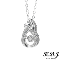 【K.D.J 圓融珠寶】天鵝造型18K金鑲鑽墜飾(18K金台加鍊)