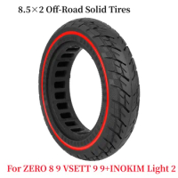 8.5×2 Off-Road Solid Tire for ZERO 8 9 VSETT 9 INOKIM Light 2 Electric Scooter 8.5 Inch Anti-Punctured Honeycomb Solid Tyre Tire