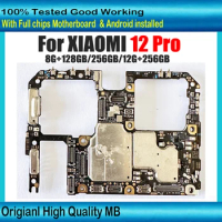 Global Version For XIAOMI 12 PRO 12pro Motherboard 128GB 256GB Mainboard Unlocked Logic Board Full Chips Mainboard good working