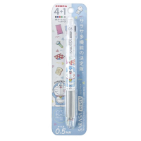 日本製造ZEBRA哆啦A夢SARASA多功能multi機能筆4+1水性原子筆自動鉛筆584 2140 01-1000小叮噹