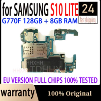 Motherboard For Samsung Galaxy S10 Lite G770F G770F/DS Unlocked Mainboard Logic Board Plate Original 6GB RAM 1 or 2 SIM 128GB