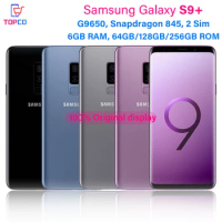 Samsung Galaxy S9+ S9 Plus G9650 64G/128G/256GB ROM Octa Core Snapdragon 845 6.2" Dual 12MP 6GB RAM Dual Sim Original Cell Phone