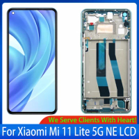 6.55" Original For Xiaomi Mi 11 Lite 5G NE LCD Display Touch Screen Digitizer Assembly Replacement For Xiaomi 11 Lite NE 5G LCD