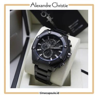 Jam Tangan Pria ALEXANDRE CHRISTIE Original AC 9601 MC Garansi Resmi 1 Tahun FULL BLACK