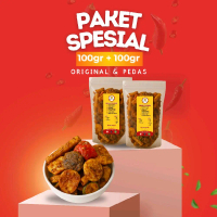 Kurdok Kerupuk Bumbu Karedok | Seblak Campur Bumbu Kacang Karedok Paket Hemat 100gr Ori dan Pedas | 