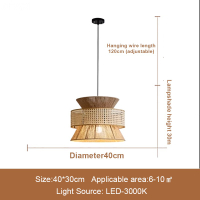 Japanese Wabi-Sabi Style Rope Pendant Light Zen Tea Room Homestay Vintage Restaurant Bedroom Antiqu