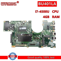 BU401LA i5/i7-4th CPU 4GB RAM GT730M Laptop Motherboard For Asus BU401L BU401LG BU401LA Mainboard 100% Tested