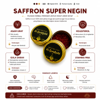Saffron Super Negin Premium - Obat Herbal Alami