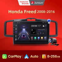 Junsun V1Plus AI Voice Wireless CarPlay Android Auto Radio For Honda Freed Spike 2008-2016 Car Multimedia GPS 2din autoradio