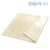 【ENJOY101】浴室吸水防滑地墊-超薄-60x40cm-象牙白(矽膠布 抑菌 防水 止滑 安全 拼接 腳踏墊)