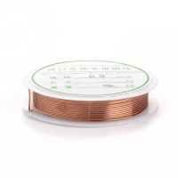 Doreen Box Copper Beading Wire Thread Cord Rose Gold Wire Findings for DIY Jewelry 0.8mm (20 gauge), 2 Rolls (Approx 2.2 M/Roll)