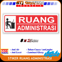 Stiker ruang administrasi sticker kantor office pabrik sekolah pelayanan umum Label