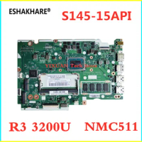 NMC511 NM-C511 Laptop motherboard for Lenovo Ideapad S145-14API S145-15API mainboard with 4GB-RAM Ryzen R3/R5-3500U) 5B20S42802
